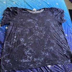 LuLaRoe Black and Gray Textured Top